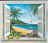 Tropical Window Mural